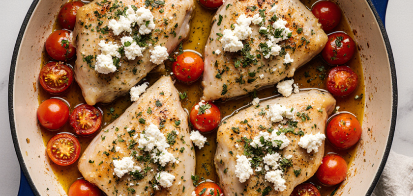 Four-Ingredient Greek Chicken Layers