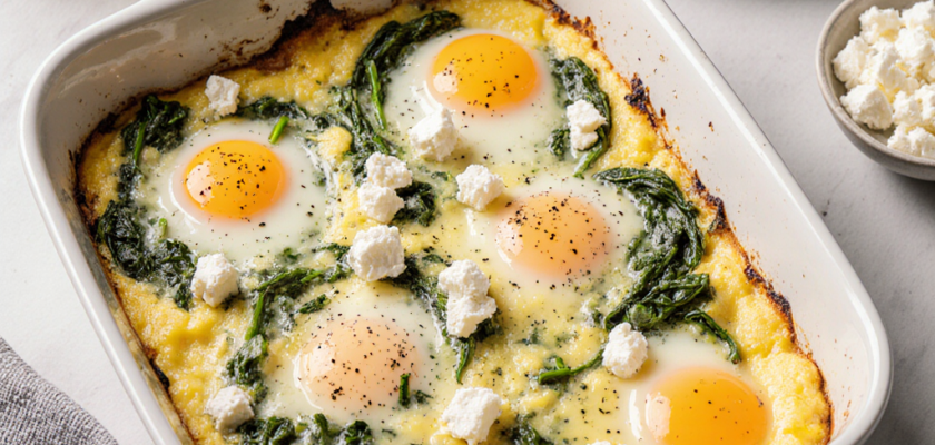 Four-Ingredient Greek Egg Bake