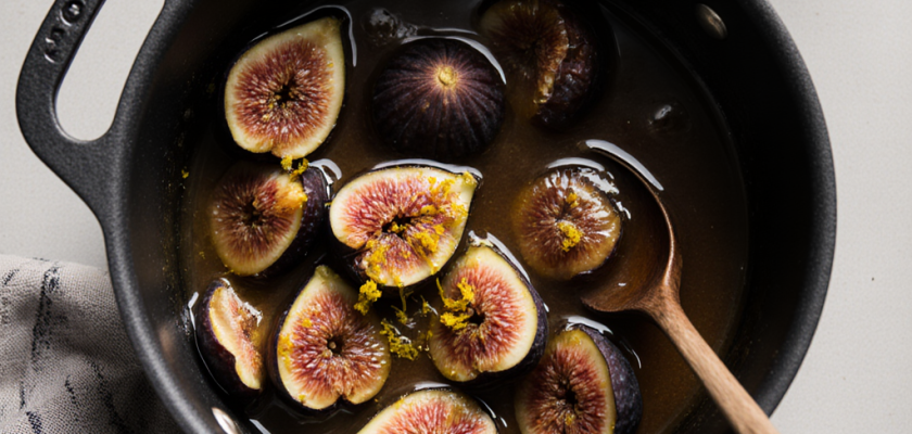 Four-Ingredient Greek Honey-Braised Fig Delight