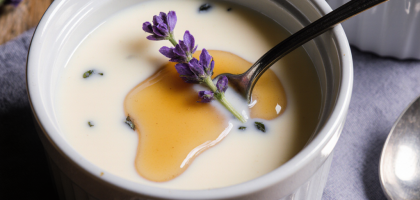 Four-Ingredient Lavender Honey Panna Cotta