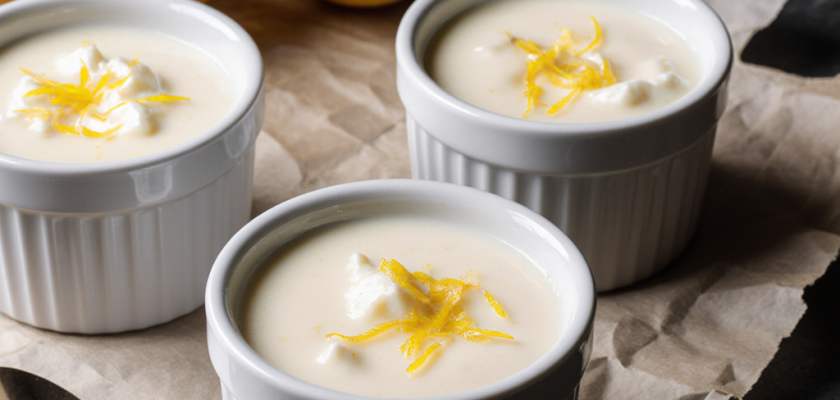 Four-Ingredient Lemon Ricotta Pudding