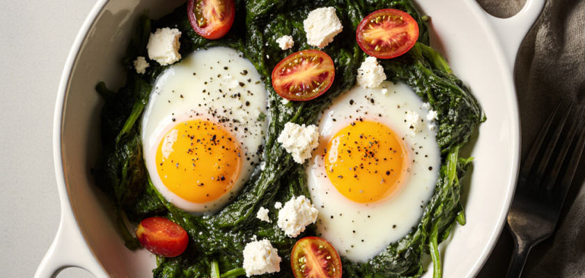 Four-Ingredient Mediterranean Steamed Eggs