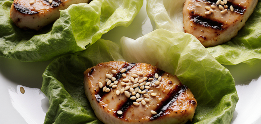 Four-Ingredient Miso Marinated Chicken Wraps