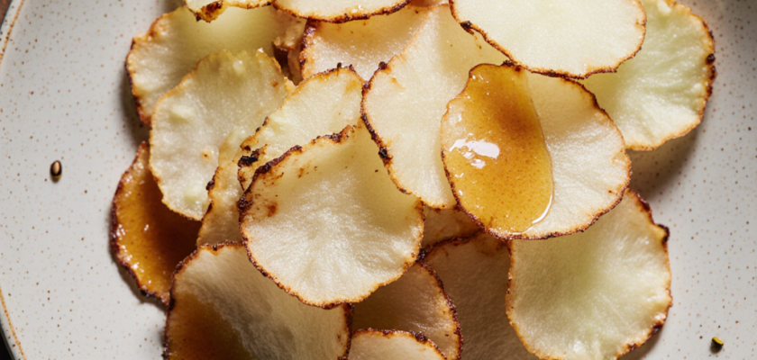 Four-Ingredient Miso-Glazed Daikon Chips