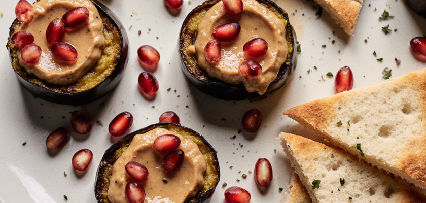 Four-Ingredient Moroccan Smoked Eggplant Bites