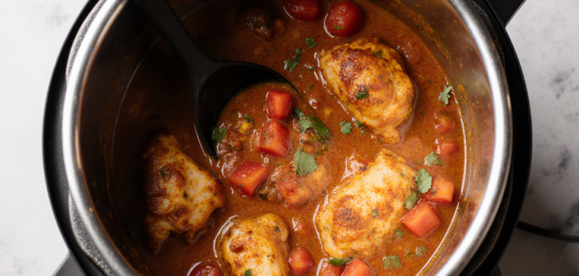 Four-Ingredient Pressure Cooker Chicken Curry