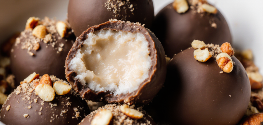 Four-Ingredient Smoked Brazilian Coconut Truffles