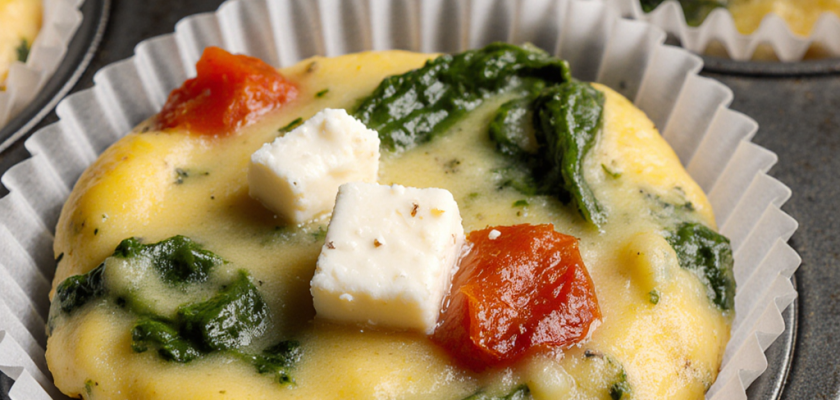 Four-Ingredient Smoky Mediterranean Frittata Bites