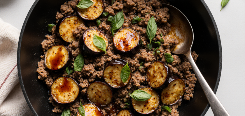 Four-Ingredient Spiced Braised Eggplant Bites