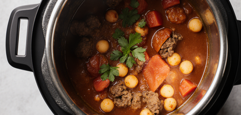 Four-Ingredient Spiced Chickpea and Lamb Stew