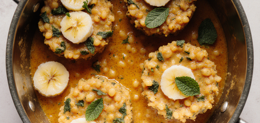 Four-Ingredient Spiced Lentil and Banana Fritters