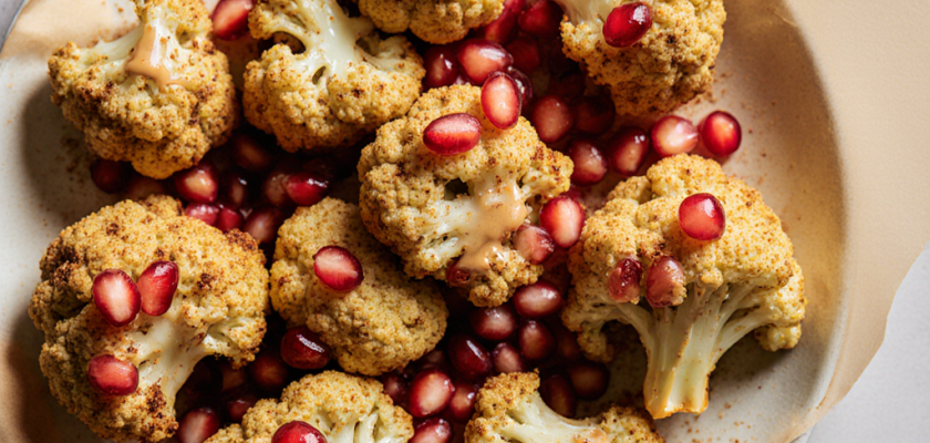 Four-Ingredient Spiced Roasted Cauliflower Bites
