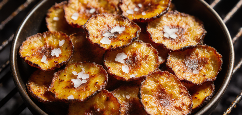 Four-Ingredient Spicy Smoked Plantain Chips
