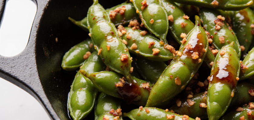 Four-Ingredient Spicy Stir-Fried Edamame