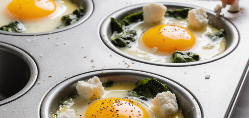 Four-Ingredient Steamed Egg Muffins