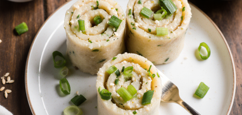 Four-Ingredient Steamed Scallion Pancake Wraps