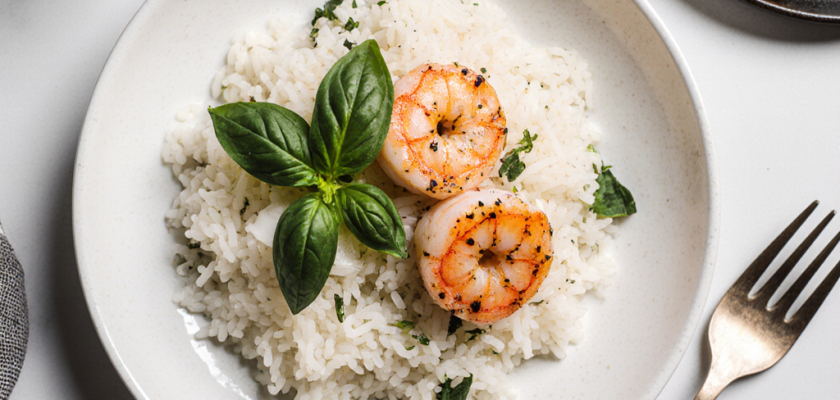 Four-Ingredient Thai Basil Coconut Rice