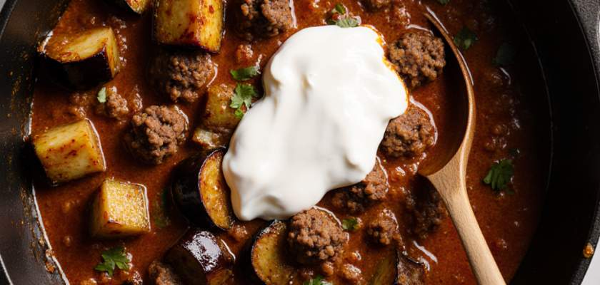 Four-Ingredient Turkish Braised Eggplant Delight