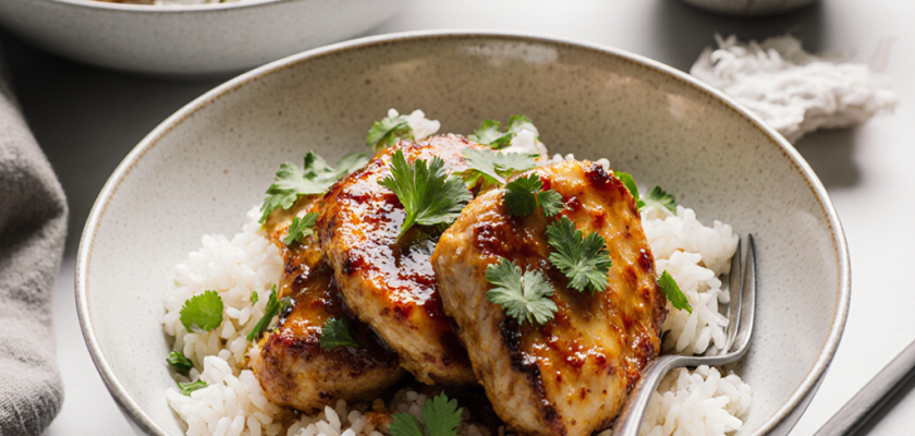 Four-Ingredient Vietnamese Lemongrass Chicken Bowls