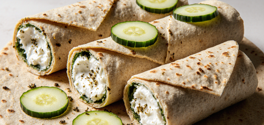 Four-Ingredient Zaatar and Labneh Wraps