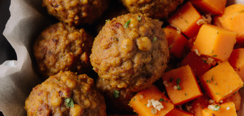 Four-Ingredient Baked Masala Chickpea Bites