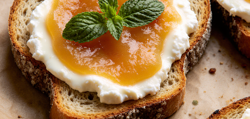 Four-Ingredient Broiled Guava and Cheese Toast