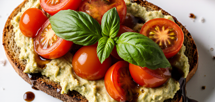 Four-Ingredient Caprese Avocado Toast