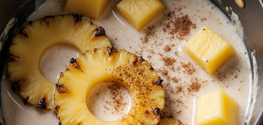 Four-Ingredient Caribbean Braised Pineapple