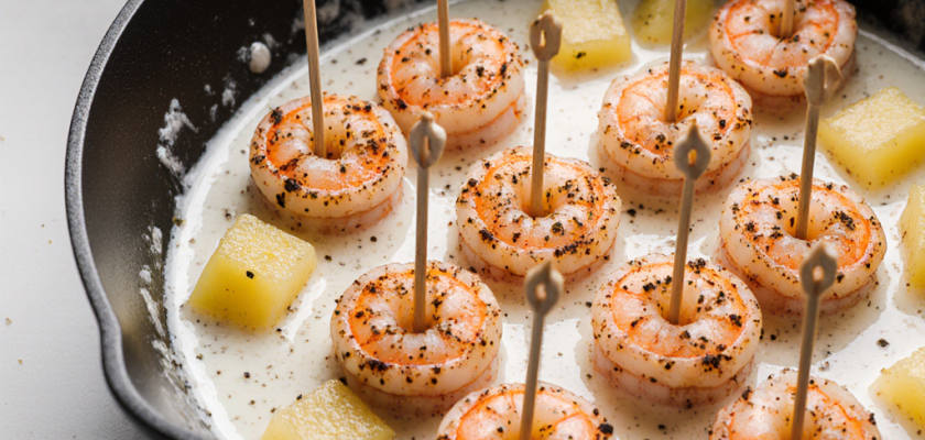 Four-Ingredient Caribbean Pineapple Jerk Shrimp Bites