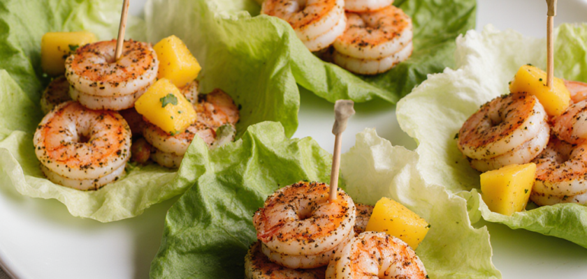 Four-Ingredient Caribbean Shrimp Wraps