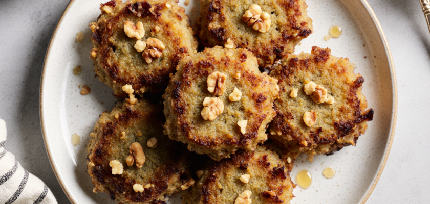 Four-Ingredient Date & Walnut Fritters