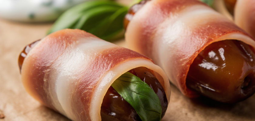 Four-Ingredient Italian Herb Wrapped Dates