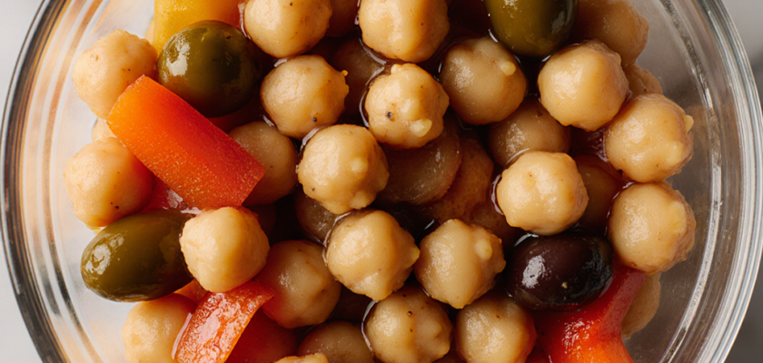 Four-Ingredient Italian Pickled Chickpea Bites