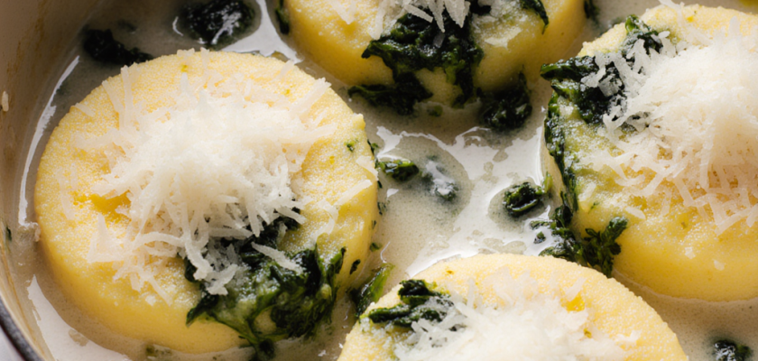 Four-Ingredient Italian Steamed Polenta Cakes