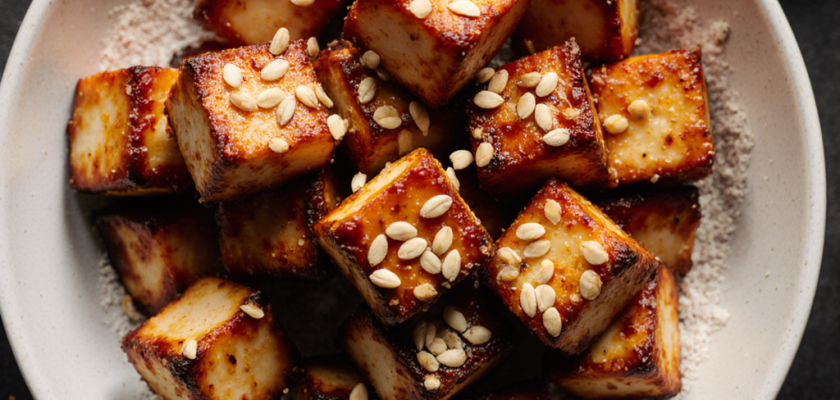 Four-Ingredient Korean Spicy Tofu Bites