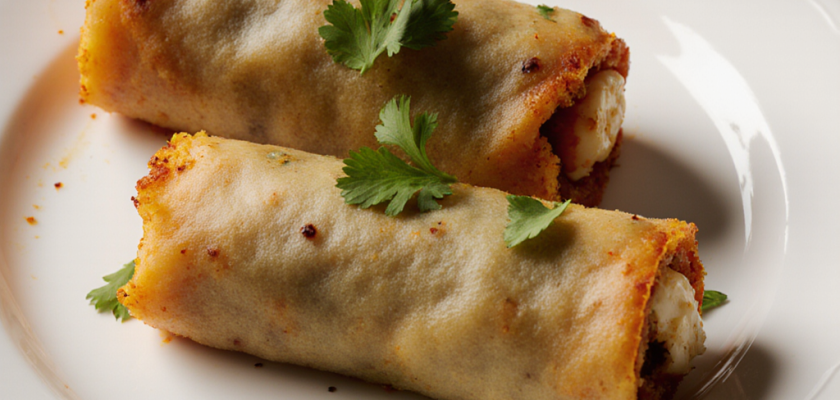 Four-Ingredient Masala Paneer Rolls