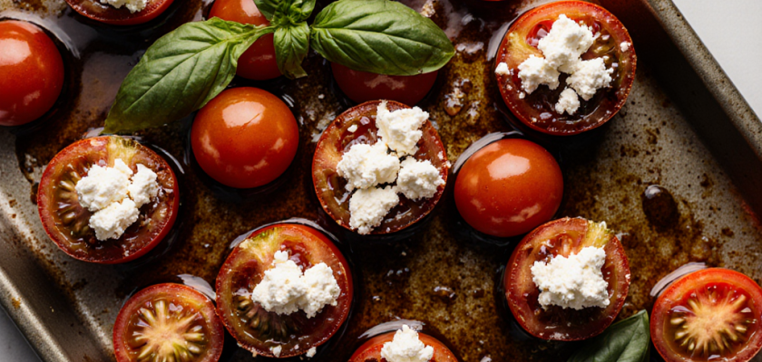 Four-Ingredient Mediterranean Broiled Tomatoes