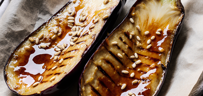Four-Ingredient Miso-Glazed Broiled Eggplant