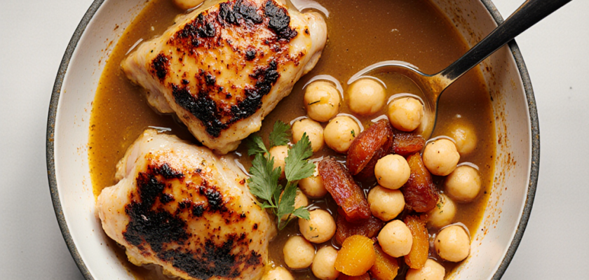 Four-Ingredient Moroccan Chicken Bowl