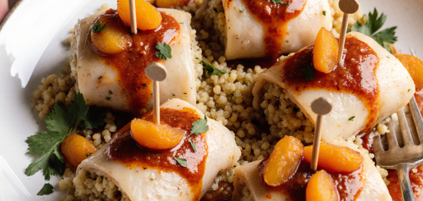 Four-Ingredient Moroccan Chicken Parcels