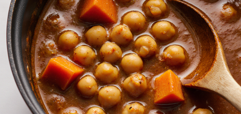 Four-Ingredient Moroccan Chickpea Tagine
