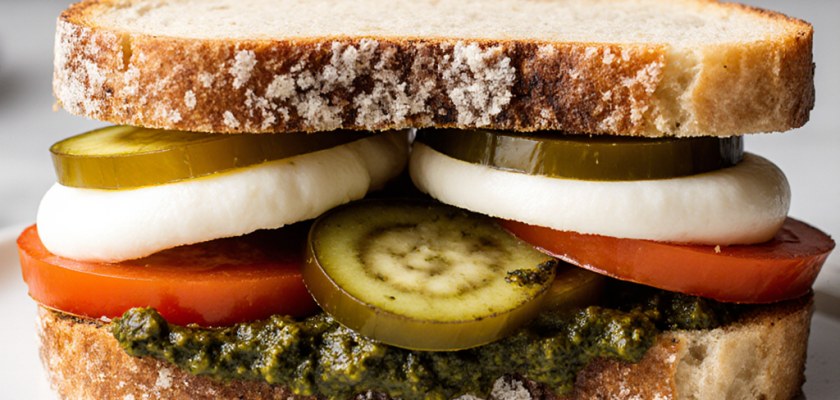 Four-Ingredient Pickled Veggie Panini