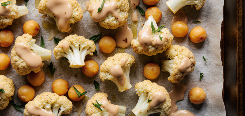 Four-Ingredient Roasted Cauliflower Bites