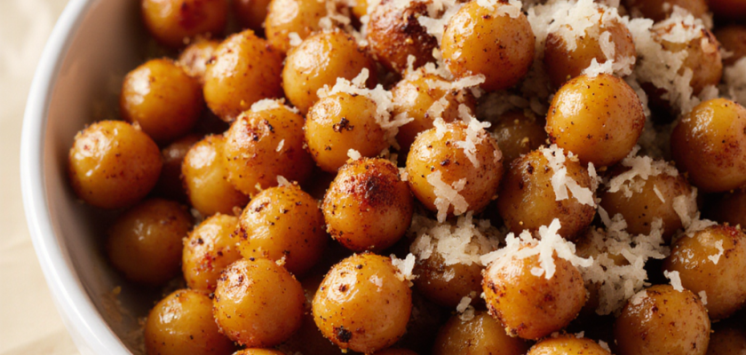 Four-Ingredient Roasted Chickpea Snacks