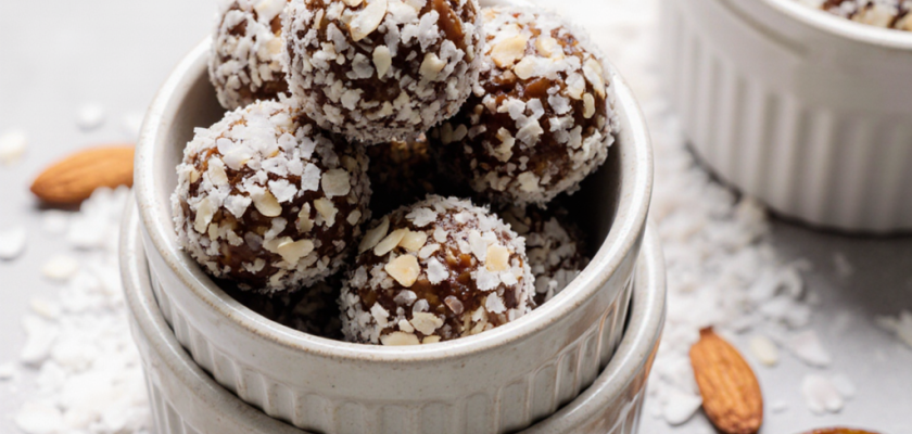 Four-Ingredient Rosewater Date Bites