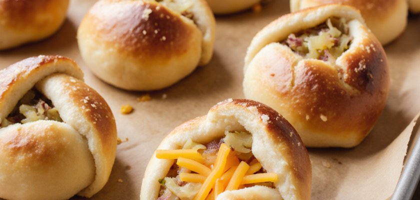 Four-Ingredient Sauerkraut-Stuffed Pretzel Bites