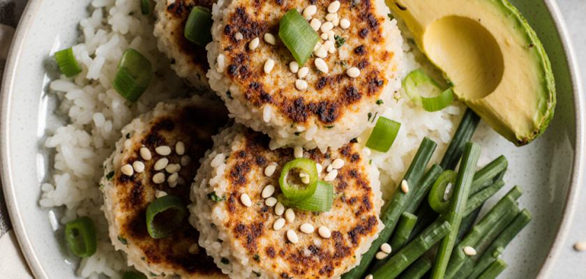 Four-Ingredient Savory Miso Rice Cakes