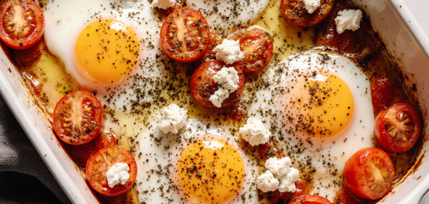 Four-Ingredient Savory Za'atar Baked Eggs