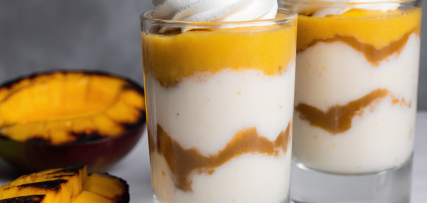 Four-Ingredient Smoked Coconut Mango Mousse
