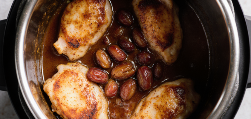 Four-Ingredient Spiced Chicken with Date Sauce